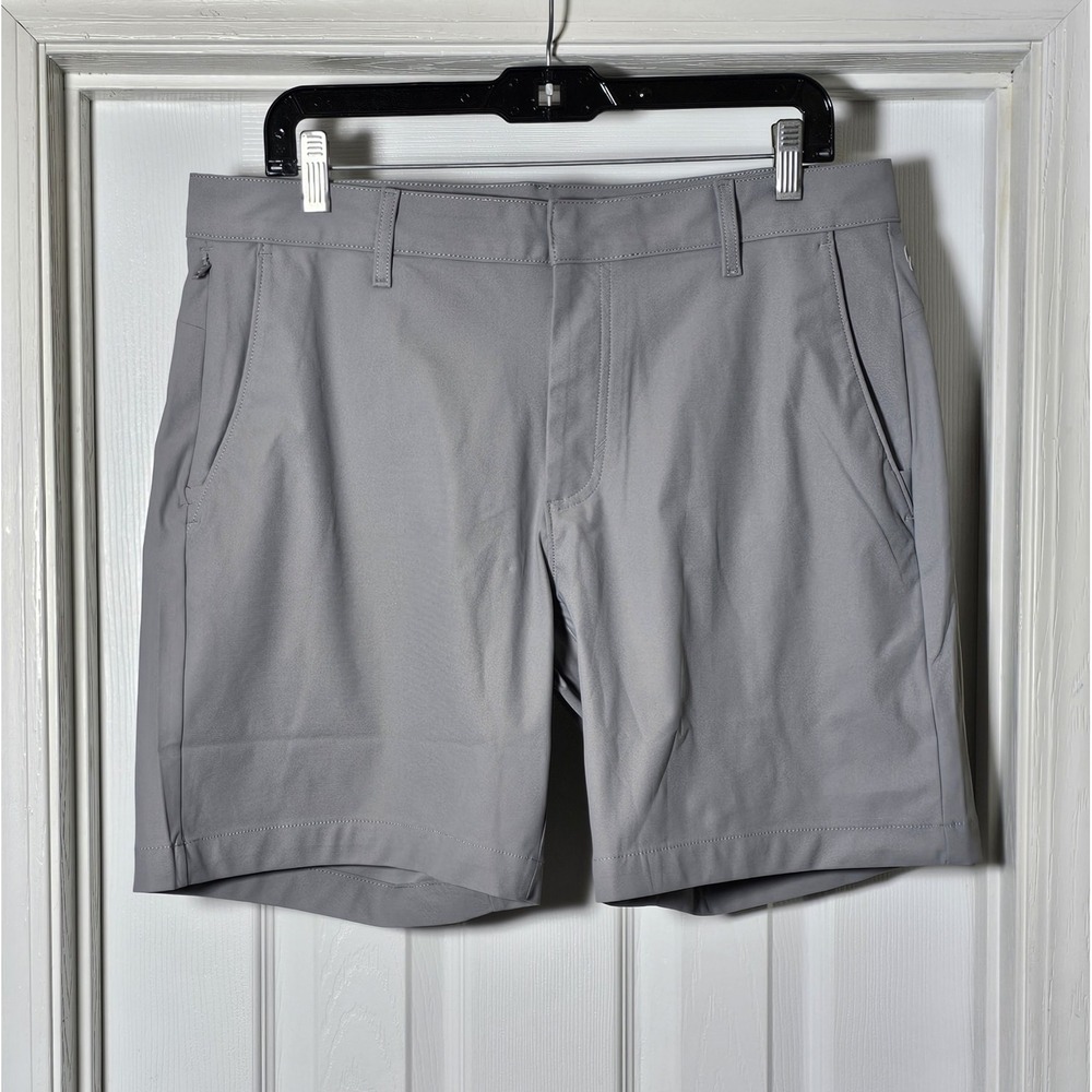 Fabletics Shadow Grey The Don Shorts 8" Men's 34 NWT Stretch Chino Pockets
